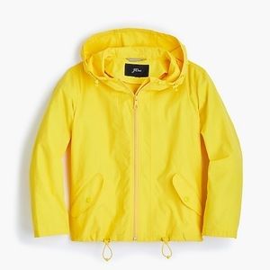 J.Crew cropped yellow raincoat